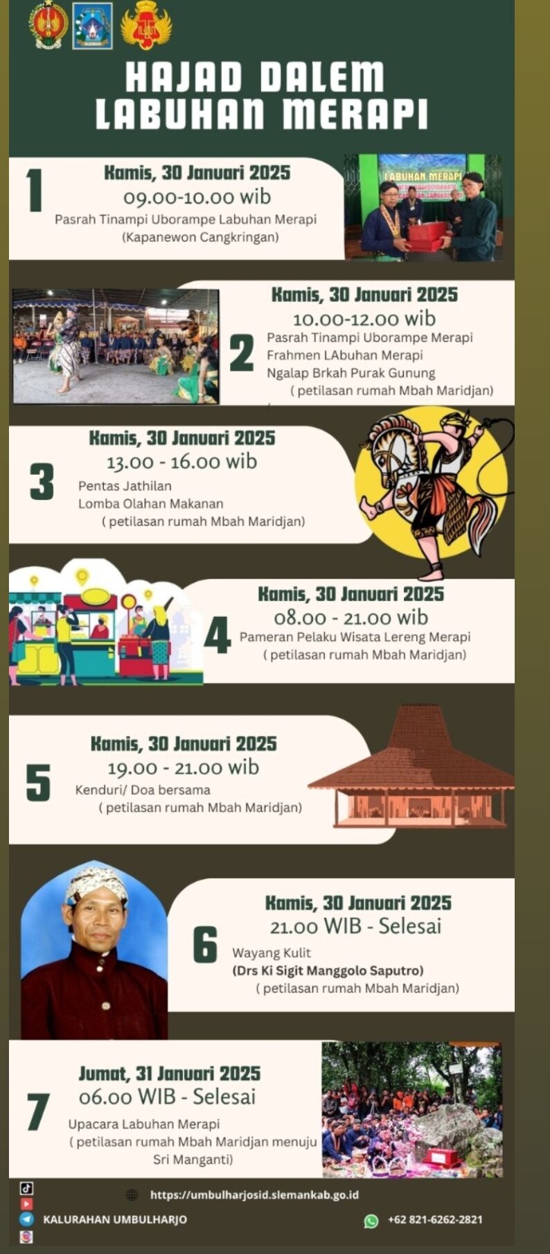 JADWAL AGENDA LABUHAN MERAPI